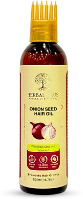 Herbal Plus Onion Seed HAIR OIL |Anti-Dandruff |Hair Growth Formula Hair Oil(200 ml)
