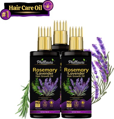 Phillauri Rosemary Lavender Oil for Hair Growth & Healthy Hair, Pure & Natural Hair Oil(300 ml)