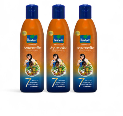Parachute Advansed Ayurvedic Controls Hair Fall 95ml Pack of 3 Hair Oil(285 ml)