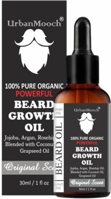 UrbanMooch Faster PowerFull & Moustache Beard Growth Oil Natural Ingredients- Hair Oil(30 ml)