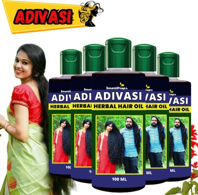 smartdrops Adivasi Herbal Best Heir oil For One Month Heir Treatment hair growth Hair Oil(500 ml)