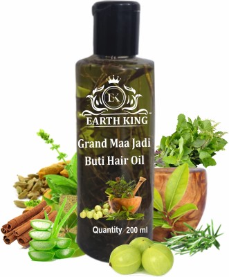 EARTH KING Grand Maa Jadi Buti Hair Oil | Hair Fall Control & Hair Growth for Men & Women Hair Oil(200 ml)