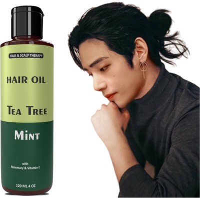 Manarya Sun's Heart Tea Tree Mint Hair Oil For Dandruff Control Hair Oil(120 ml)