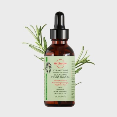 ACTIWOW Scalp & Hair Strengthening Oil, Rosemary Mint,For Mielles Hair Oil(59 ml)