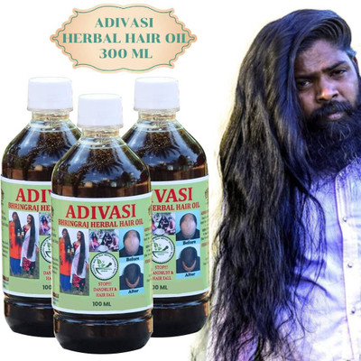 Adivasi Herbal Premium quality hair oil for hair Regrowth Hair Oil(300 ml)