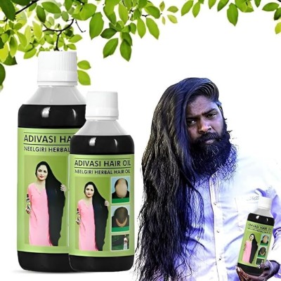 Adivasi HAIR GROWTH+HAIR LOSS 250ML (PACK OF 2 Hair Oil(500 ml)