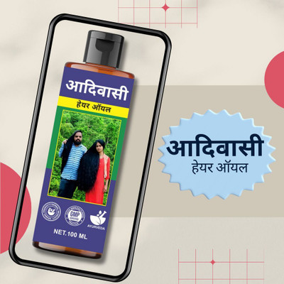 KGF Adivasi Hair Oil - Long-Lasting Hydration for Silky, Manageable Hair Hair Oil(100 ml)