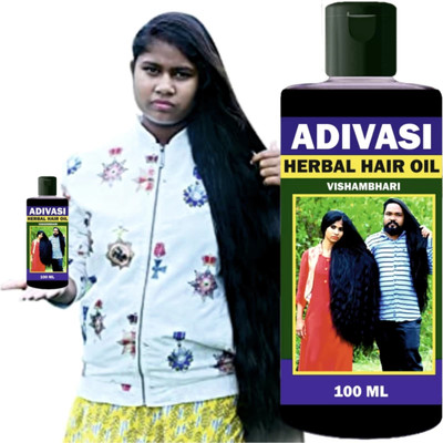 Adivasi Ayurvedic Herbal Hair oil Hair Growth Hair Fall Dandruff Free Primium Quality Hair Oil(100 ml)