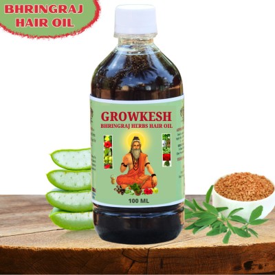 Growkesh BHRINGRAJ HERBAL OIL HAIR GROWTH Hair Oil(100 ml)