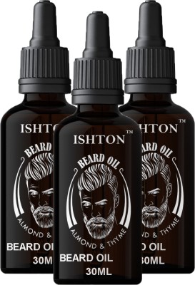 ishton Supreme Quality Beard Growth Oil With Advanced Formula Based Hair Oil (30 ml) Hair Oil(90 ml)