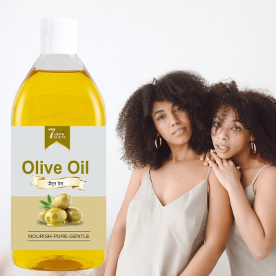 7Herbmaya Olive Oil Extra Virgin for Hair, skin & face jaitun oil massage-  Hair Oil(50 ml)
