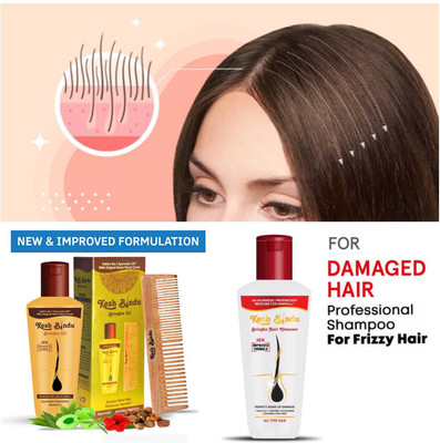 KeshBindu Anti Hairfall Shampoo & Harbal Oil WITH Neem Comb (2 Items in the set) Hair Oil(129 g)
