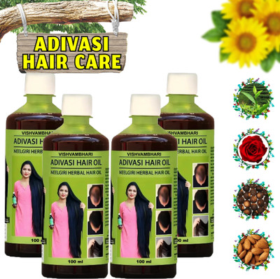 Adivasi NEELGIRI HERBAL HAIR OIL, HAIR G Hair Oil(400 ml)