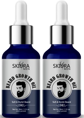 Skiura Nature Moustache & Beard Hair Growth Oil for Fast Beard Growth & Thicker Looking Beard Hair Oil(60 ml)