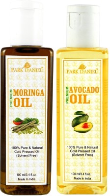 PARK DANIEL Premium Moringa oil and Avocado oil combo of 2 bottles of 100 ml (200ml) Hair Oil(200 ml)