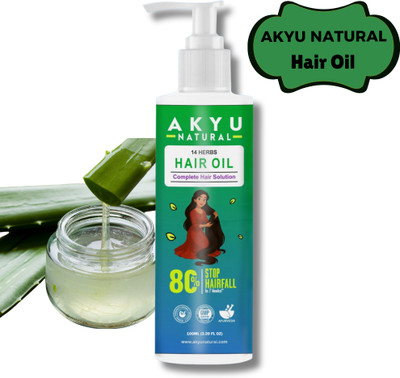Akyu-Natural Hair Oil With Onion Extract for Hair Regrowth Support Hair Oil(100 ml)