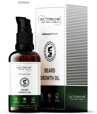 ACTIWOW Beard Growth Oil with Clove and Almond Extracts Hair Oil(30 ml)