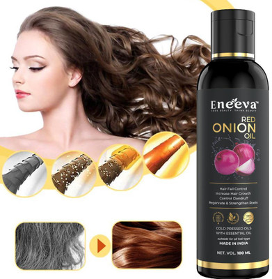 eneeva RED ONION HAIR OIL | 100-ML | PACK OF ONE Hair Oil(100 ml)