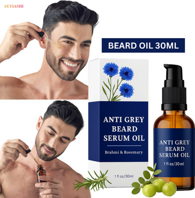 AYYIASHI Beard Anti Grey Serum Oil To Restore Dark Beard Naturally Hair Oil(30 ml)