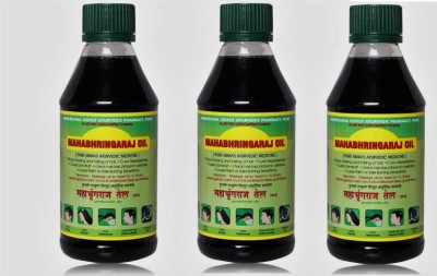 Mahabhringraj MAHABHRINGARAJ AYURVEDIC HAIR OIL 300ML PACK OF 3 Hair Oil(900 ml)