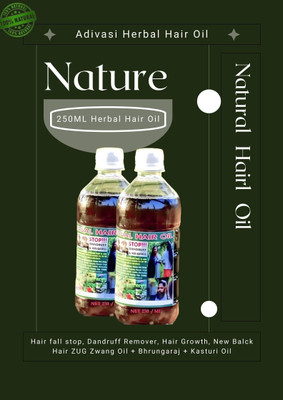 Adivasi 108 Ayurvedic Medicine Mix A12 Herbal  Hair Oil(500 ml)