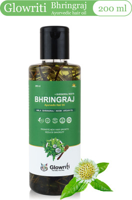 Glowriti Maha Bhringraj Hair oil with Bhringraj Roots Hair Oil(200 ml)