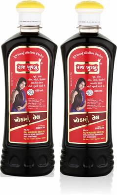 RAJ KHUSHBU ayurvedic anti-dandruff /khoda/ lice hair oil (packof 02) 800 ml Hair Oil