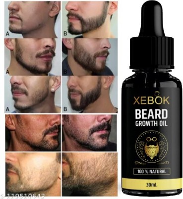 Xebok BEARD OIL FOR BEARD HAIR GROWTH OIL FOR MEN PACK OF 1 ( 30 ML) Hair Oil(30 ml)