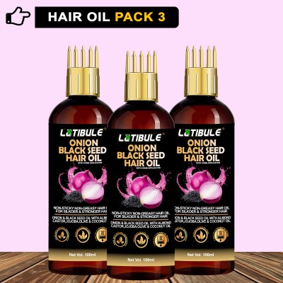 Latibule Black seed Onion Oil for Hair Regrowth Hair Oil for Men and Women Hair Oil(300 ml)