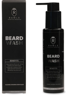 RAWLS Beard Wash 100ml – Cleanses & nourishes with Aloe & Tea Tree for soft beard. Hair Oil(100 ml)