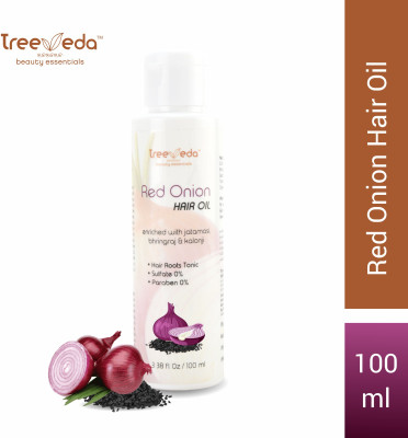 Treeveda Red Onion Hair OIl anritch with jatamasi bhringraj Hair Oil(100 ml)