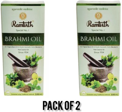 Ramtirth BRAHMI HAIR OIL 100ML (PACK OF 2PC) Hair Oil(200 ml)