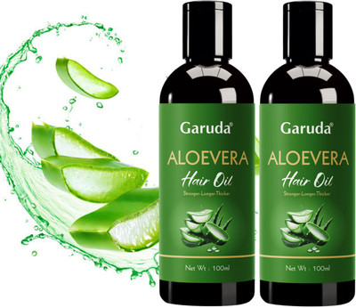 Garuda Aloe Vera Hair Oil – Mild, Natural & Soothing Touch - Pack of 2 Hair Oil(100 ml)