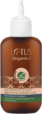 Lotus Organics+ Intensive Scalp Revitalizing | Nourishes & Soothes The Scalp |All Types Hair Oil(100 ml)