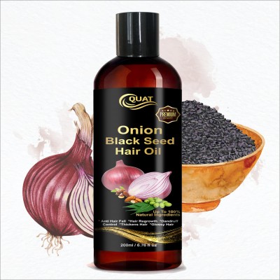 QUAT Onion Blackseed Hair Oil for Hair Fall Control & Helps Promote Hair Growth Hair Oil(200 g)