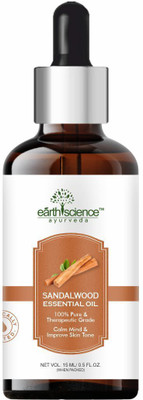 Earth Science Ayurveda Natural Sandalwood Essential Oil Revitalizes Mind & Soul Hair Oil(15 ml)