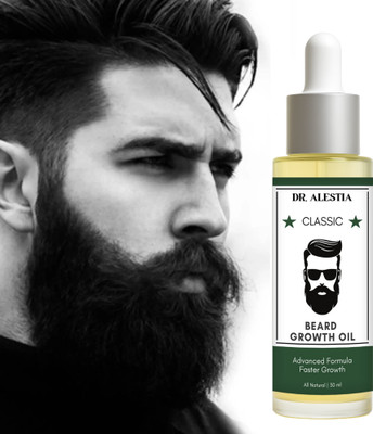 dr. alestia Beard and Moustache Oil For Men 30 ml|Non-Sticky, Light Beard Oil Hair Oil(30 ml)
