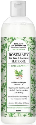 KEYA SETH AROMATHERAPY Rosemary Tea Tree Coconut Hair Oil Hair Growth Anti Dandruff &Itching Nourishing Hair Oil(200 ml)