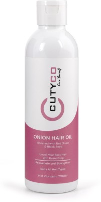 CUTYCO Onion enriched with Seed,Brahmi & more for Growth Hair Oil(200 ml)