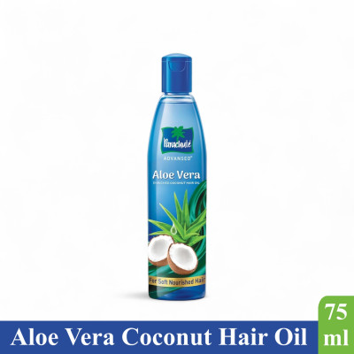 Parachute Advansed Aloe Vera Enriched Coconut Hair Oil, 75 ml Hair Oil(75 ml)