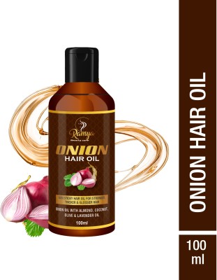 Ramya beauty care Almond Onion, Black Seed Hair Growth Treatment - Controls Hair Fall No Mineral Hair Oil(100 ml)