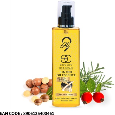 Hi9 Extra Care 6-in-1 Oil Essence (150ml)| Argan & Moringa Oils|Repairs & Shine +C13 Hair Oil(100 ml)