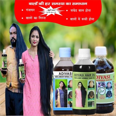 Adivasi Mulethi Brahmi Tulsi Root Protection Hair Oil(300 ml)