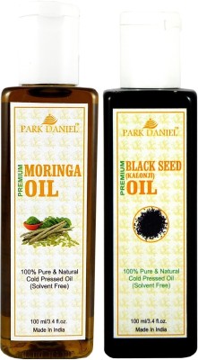 PARK DANIEL Premium Moringa oil and Black seed oil combo of 2 bottles of 100 ml (200ml) Hair Oil(200 ml)