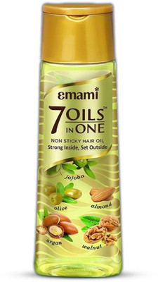 EMAMI 7 Oils In One Hair Oil Makes Hair 20X Stronger And Manageable. Hair Oil(500 ml)