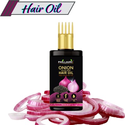 Phillauri onion black seed oil Best hair growth (60ML) Pack of 1 Hair Oil(60 ml)