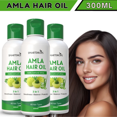 smartdrops Amla Aloevera Hair Oil | Anti-Hair Fall | Strong Long & Shiny | Unisex Use Hair Oil(300 ml)