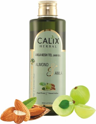 calix Herbal Organic & Ayurvedic Amla Kesh Tel (Hair Oil) - Prevents Hair Fall, Improve Hair Growth, Nourishes Dull & Dry Hair For Men & Women Hair Oil(200 ml)