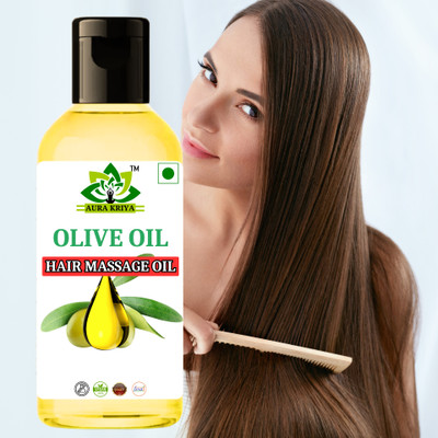 Aura Kriya Olive Oil Hair Massage Oil | Repair & Restore Your Damaged Hair | Jaitun Tail Hair Oil(50 ml)