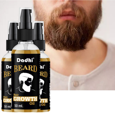 Dadhi Beard Oil – 50ml Crafted for Fuller, More Defined Beard (Pack of 3) Hair Oil(50 ml)